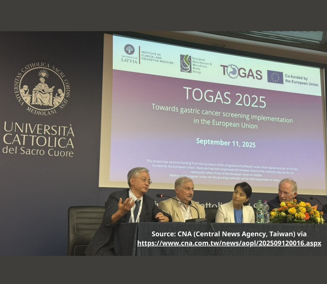 EUCanScreen Pilot Study on Gastric Cancer Risk Reduction Presented at TOGAS Conference