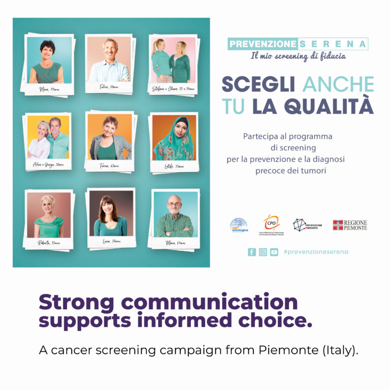 My Trusted Screening – Communicating the Value of Organised Cancer Screening in Piedmont