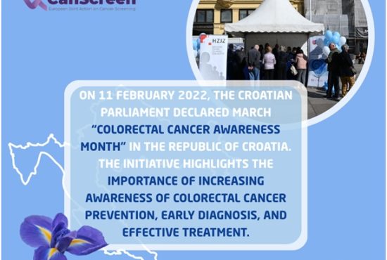 Colorectal Cancer Awareness Month in Croatia
